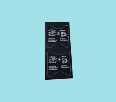 Sticker videoconnector serial number plate side compatible with GIFXP160 (2 pcs)