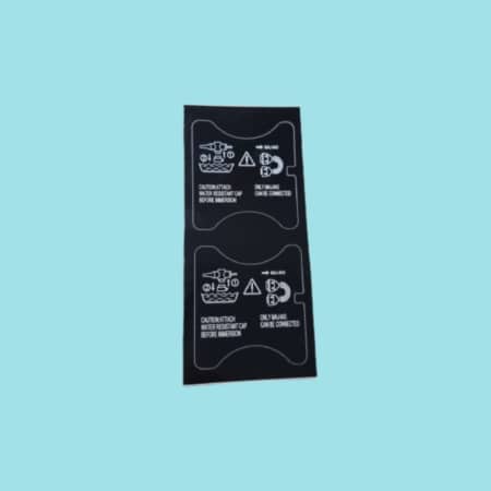 Sticker videoconnector serial number plate side compatible with GIFXP160 (2 pcs)