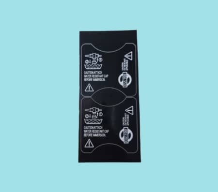 Sticker videoconnector serial number plate side compatible with 180-serie (2 pcs) by Reparts