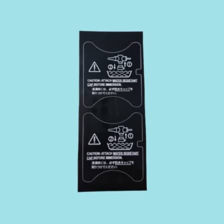 Sticker videoconnector serial number plate side (2 pcs) by Reparts