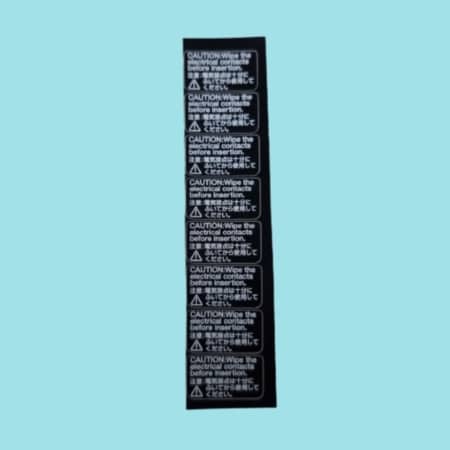 Caution sticker compatible with 190-serie EL connector (8 pcs) by Reparts
