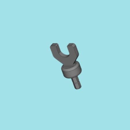 Tool for insertion tube end piece 13.3mm opening compatible with GI-scopes by Reparts