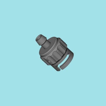 Leak test connector compatible with Storz fiber scopes by Reparts